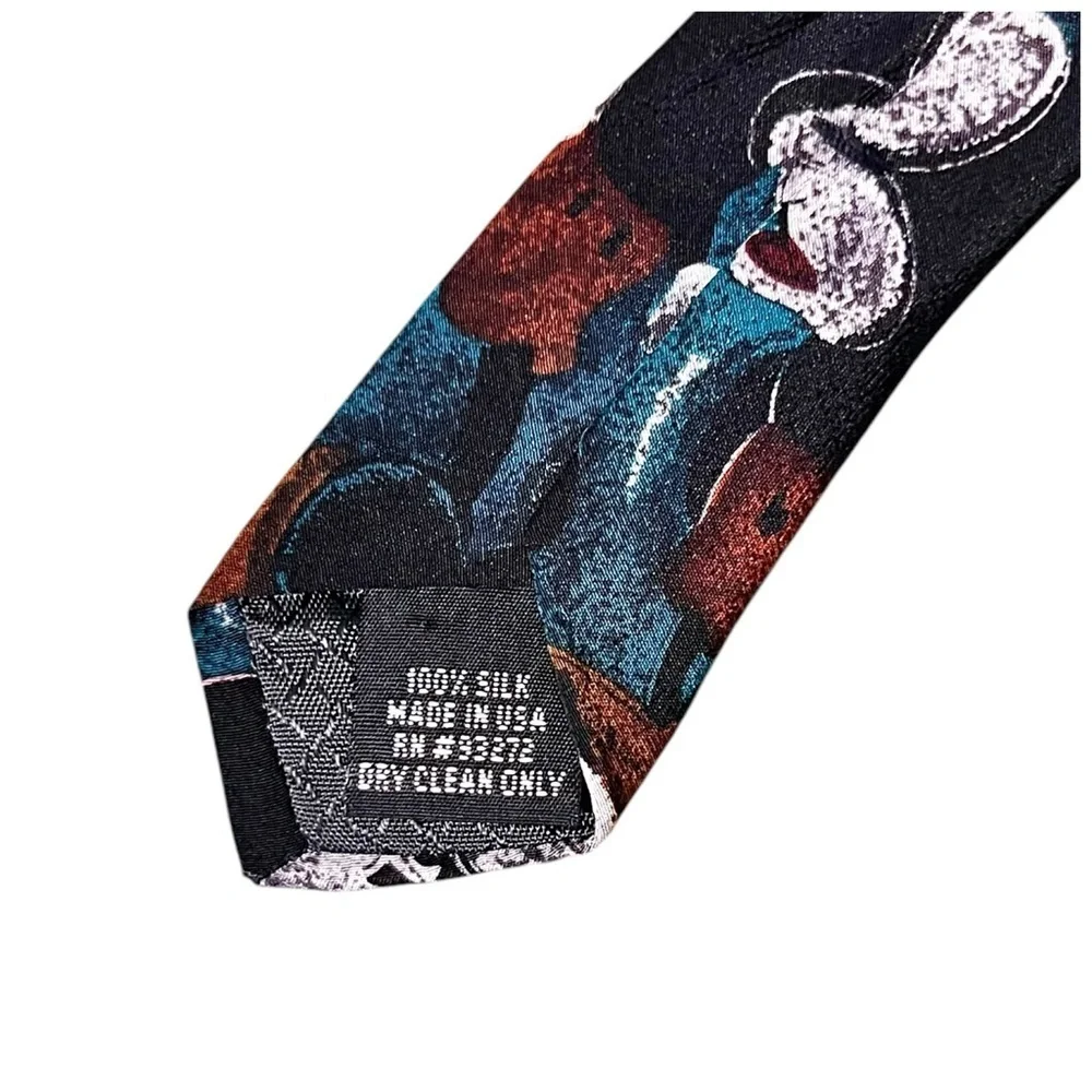 Disney Mickey & Co Vintage Men's Mickey Mouse Silk Patterned Tie